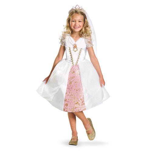 Sleeping Beauty Fancy Dress Girls Disney Princess Fairy Tale Childs Kids Costume